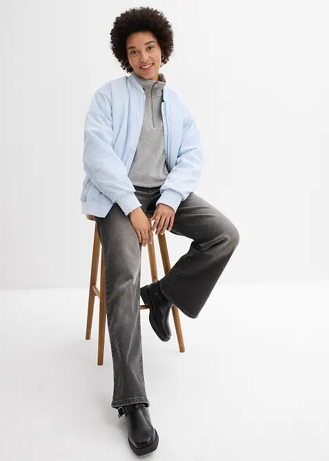 Langermet topp i frott&eacute;, bonprix