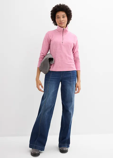 Langermet topp i frott&eacute;, bonprix