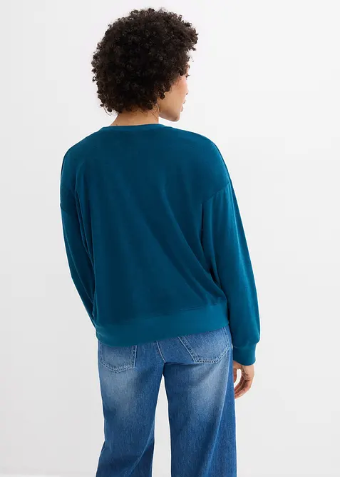 Langermet topp i frott&eacute;, bonprix