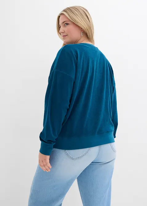 Langermet topp i frott&eacute;, bonprix