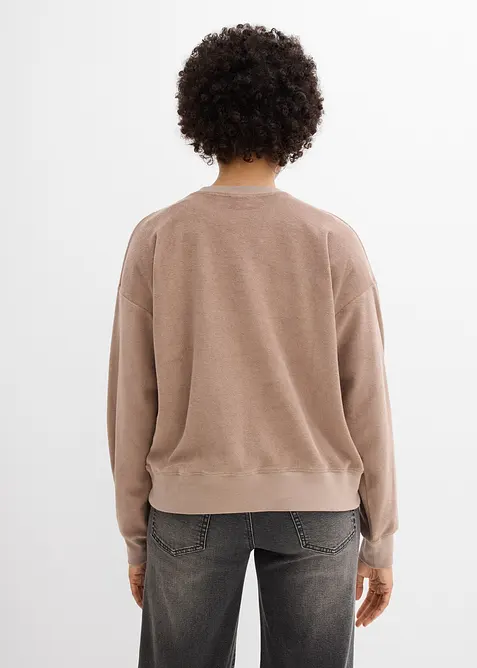 Langermet topp i frott&eacute;, bonprix