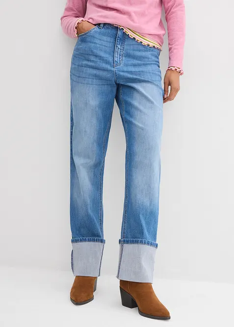 Loose Fit Straight-jeans High Waist, bonprix