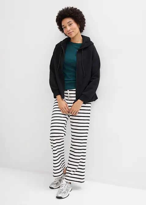 Sweatbukse i 100% &oslash;kologisk bomull, bonprix