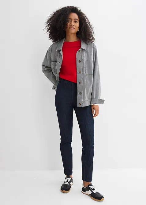 Slim Fit-jeans High Waist, cropped, bonprix