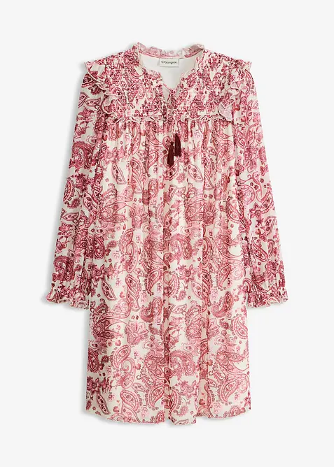 Tunikakjole i myk mesh, bonprix