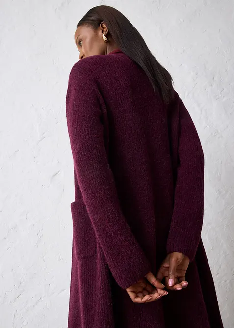 Coatigan med alpakkaull, bonprix