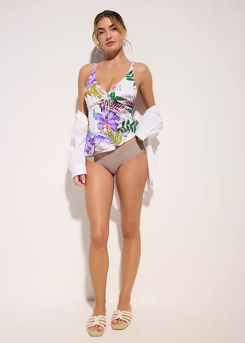 Tankini (2-delt sett) med V-hals, bonprix