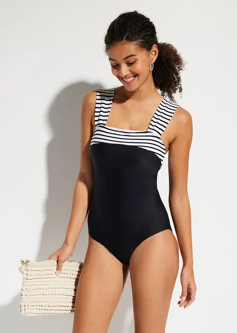 Shape-badedrakt, middels formende, med brede stropper, bonprix