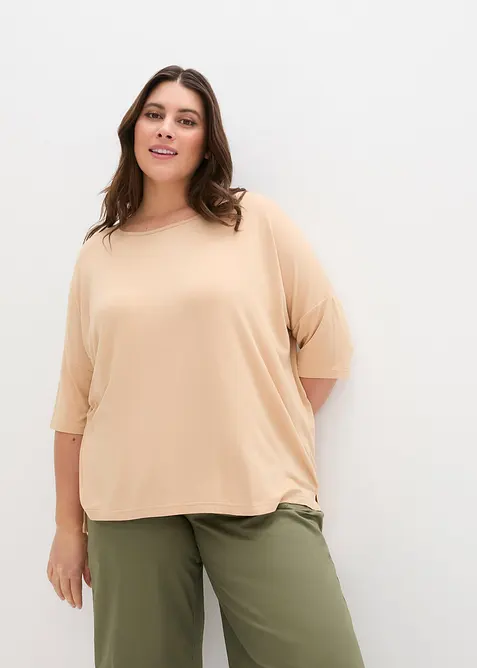 Boxy topp i myk viskosemiks, bonprix