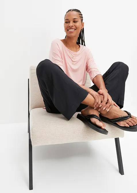 Boxy topp i myk viskosemiks, bonprix