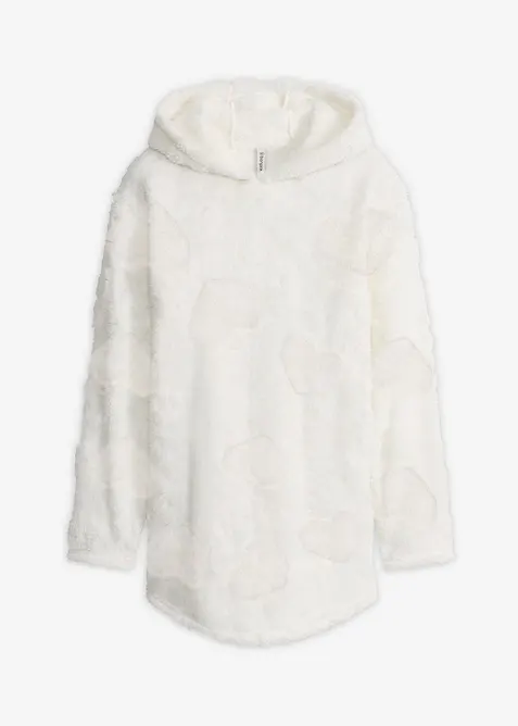 Lang, oversized genser med hjertem&oslash;nster, bonprix