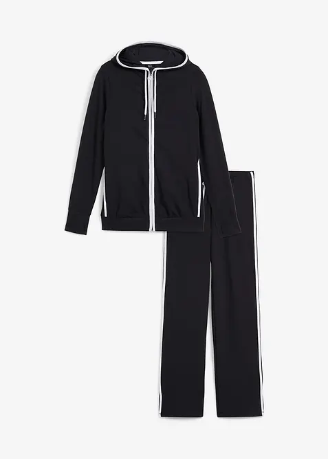 Joggedress i bomull med elastan, bonprix