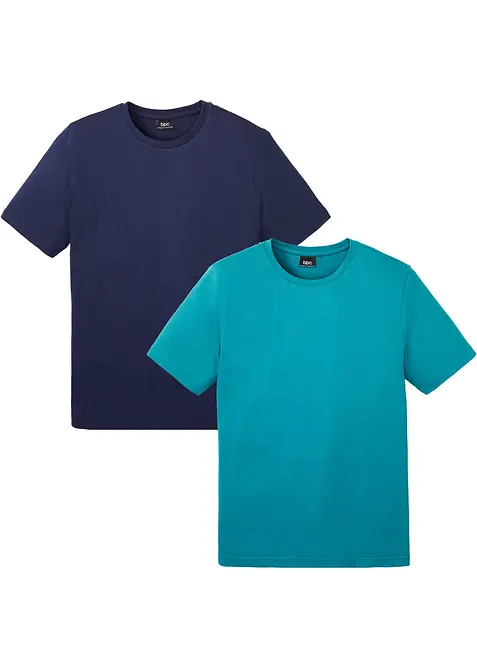 T-skjorte i 100% bomull (2-pack), bonprix