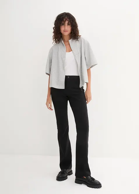 Bukse i bengalin med stretch, Bootcut, bonprix