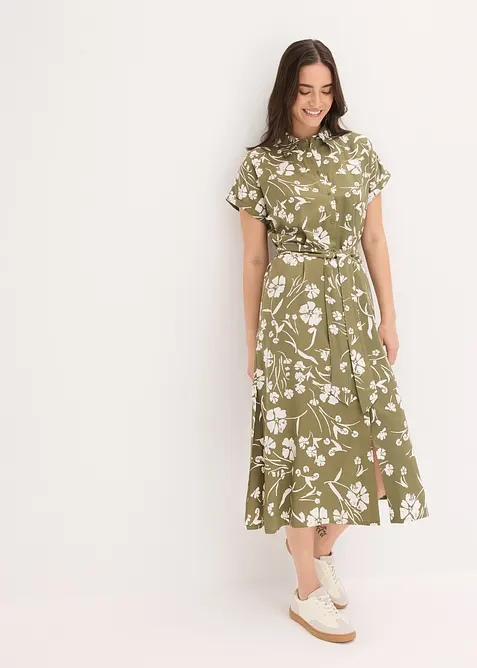 M&oslash;nstret skjortekjole, bonprix