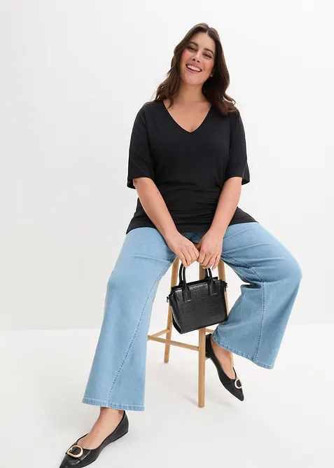 Lang topp i viskosemiks, bonprix