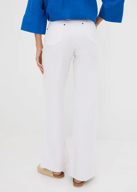 Wide Leg-jeans Mid Waist, Stretch, bonprix
