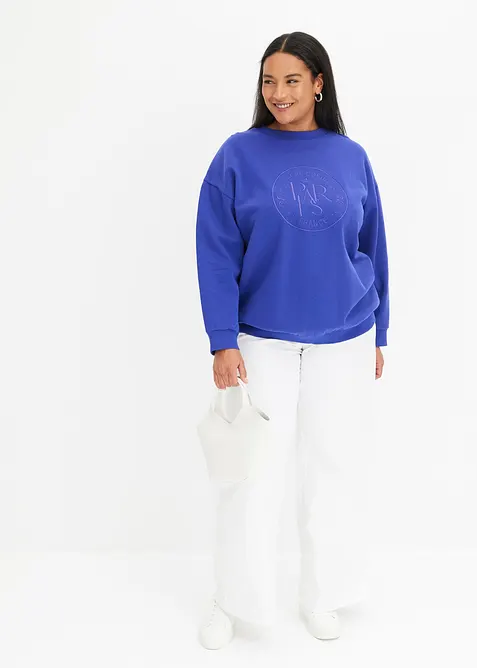 Wide Leg-jeans Mid Waist, Stretch, bonprix