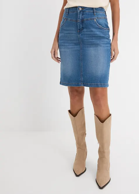 Stretch-jeansskj&oslash;rt, bonprix