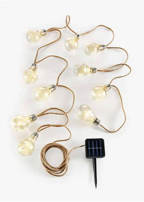 Solcelle lyskjede med lysp&aelig;rer, bonprix