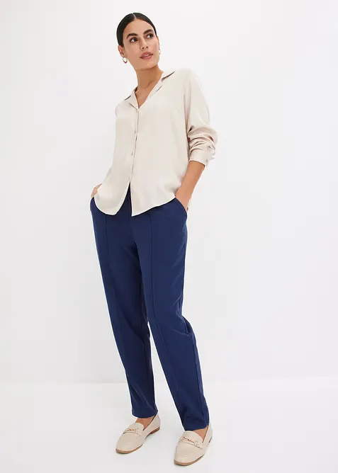 Slip on-bukse i jersey med bise, bonprix