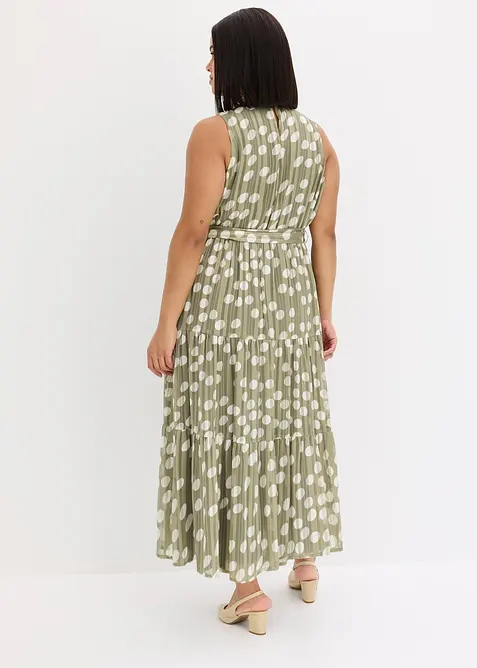 Chiffonkjole med glitter, bonprix