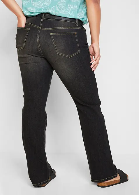 Bootcut-jeans Mid Waist, Komfort-Stretch, bonprix