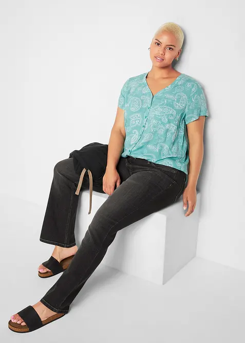 Bootcut-jeans Mid Waist, Komfort-Stretch, bonprix