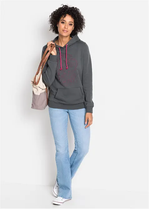 Bootcut-jeans Mid Waist, Komfort-Stretch, bonprix