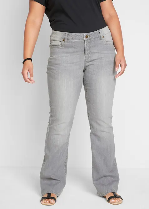 Bootcut-jeans Mid Waist, Komfort-Stretch, bonprix