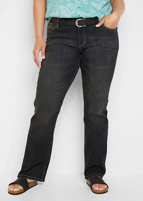 Bootcut-jeans Mid Waist, Komfort-Stretch, bonprix