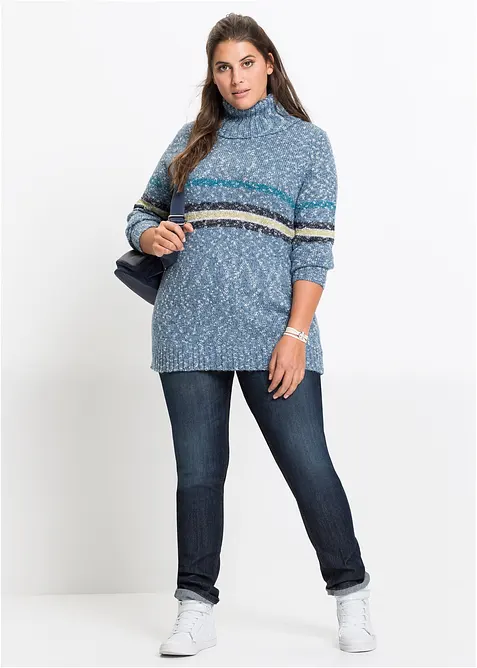 Mom-jeans Mid Waist, komfort stretch, bonprix