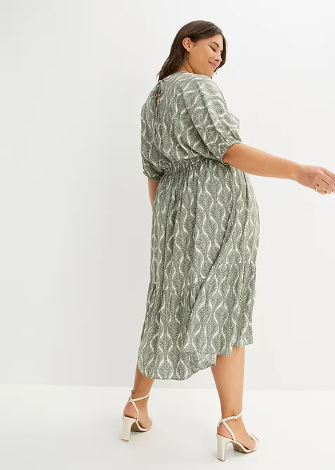 Maxikjole i lett viskose, bonprix