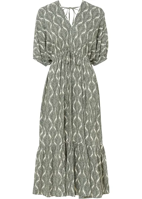 Maxikjole i lett viskose, bonprix