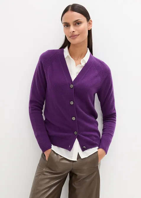 Cardigan i kasjmir med Good Cashmere Standard&reg;, bonprix