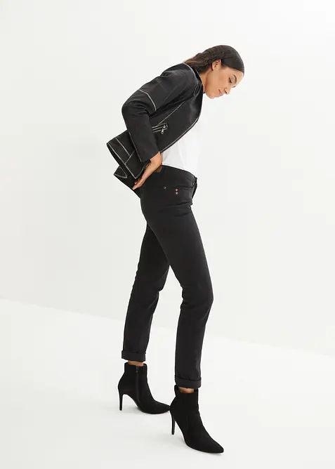 Straight-jeans Mid Waist, Stretch, bonprix