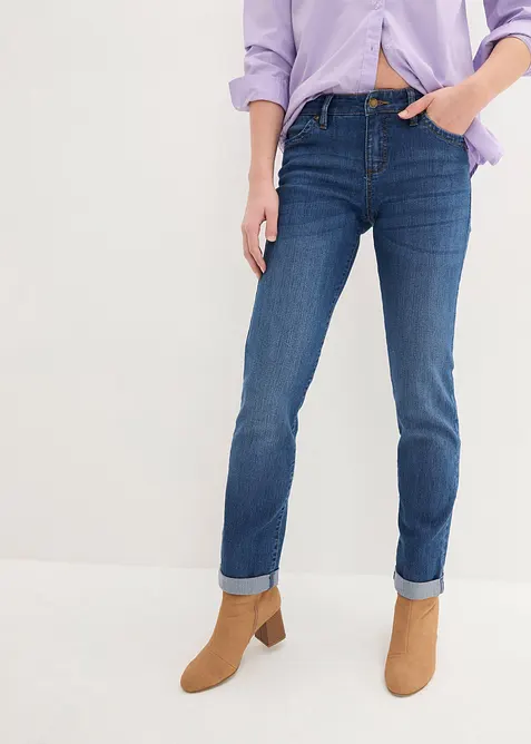 Straight-jeans Mid Waist, Stretch, bonprix