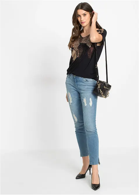 Topp i myk viskosemiks, bonprix