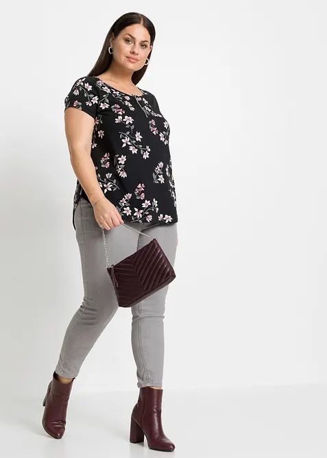 Oversized topp i bomullsmiks, bonprix