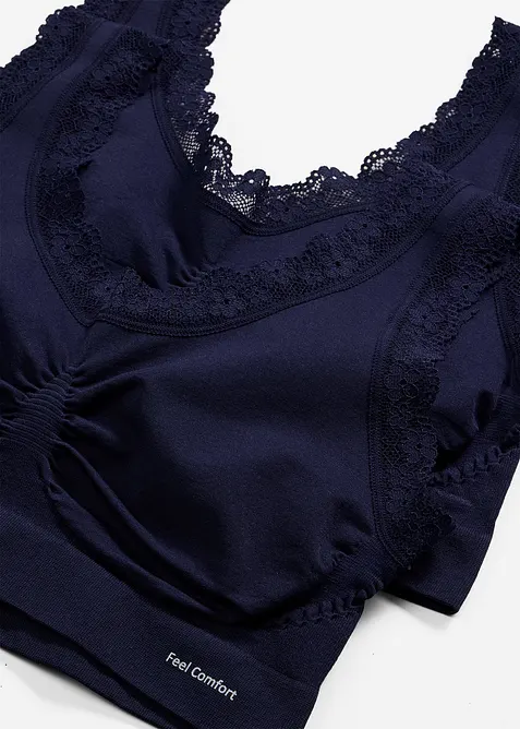 Feel Comfort Seamless-bustier (2-pack), bonprix