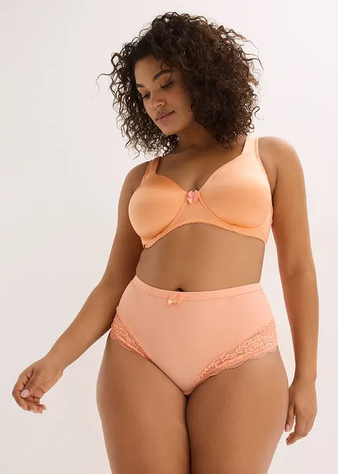 T-skjorte-BH med b&oslash;yle og glanseffekt (2-pack), bonprix