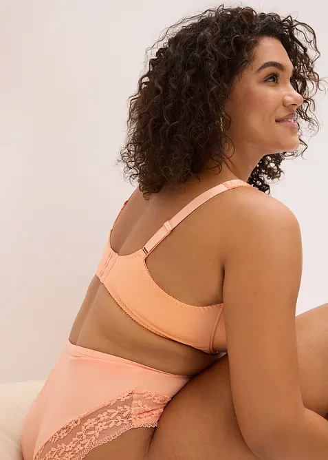 T-skjorte-BH med b&oslash;yle og glanseffekt (2-pack), bonprix