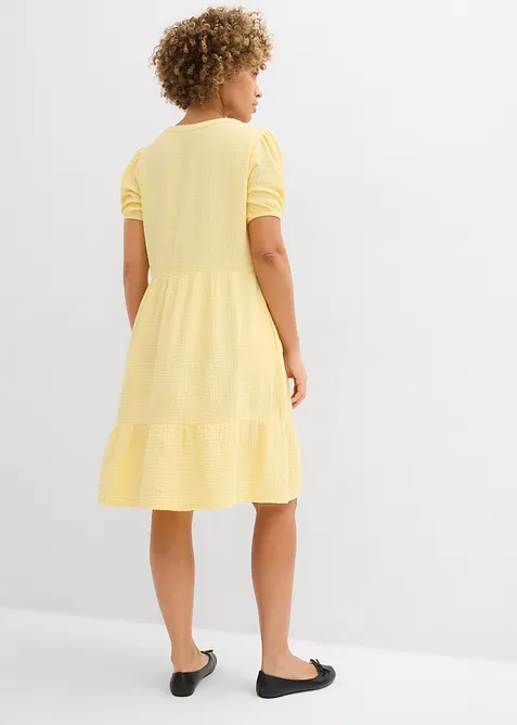 Oversized kjole i bomullsmusselin, bonprix