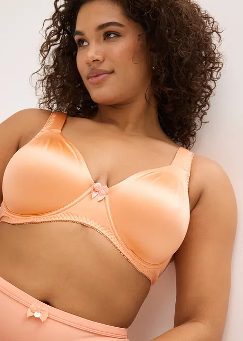 T-skjorte-BH med b&oslash;yle og glanseffekt (2-pack), bonprix