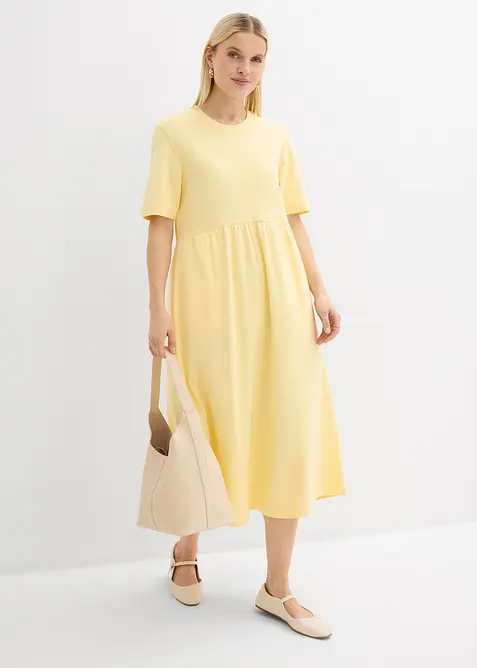 Jerseykjole i 100% bomull, bonprix