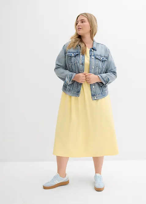 Jerseykjole i 100% bomull, bonprix