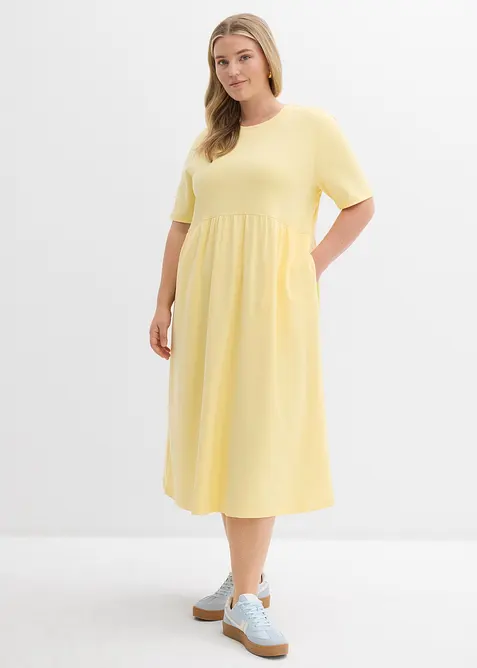 Jerseykjole i 100% bomull, bonprix