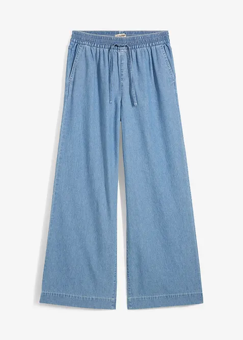 Wide Leg-jeans, Mid Waist, komfortlinning, bonprix