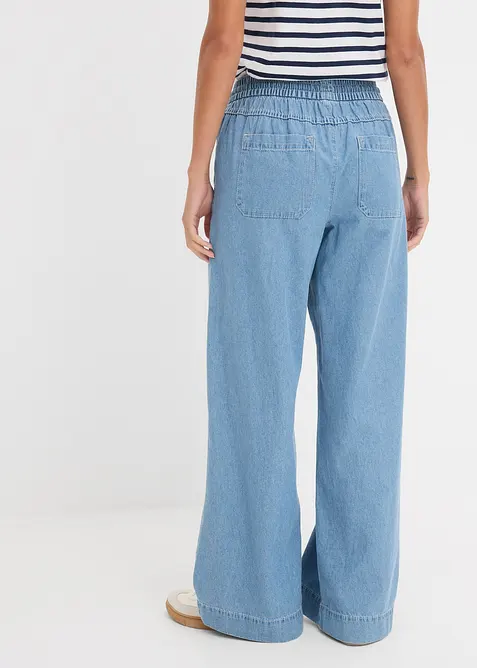 Wide Leg-jeans, Mid Waist, komfortlinning, bonprix
