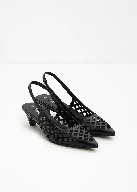Slingbacks med cut-outs, bonprix